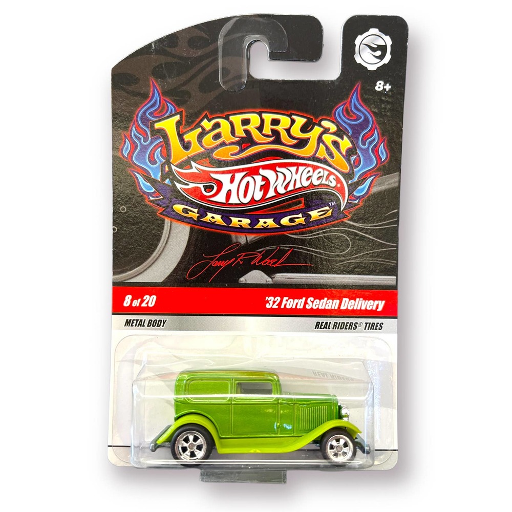 Mattel Hot Wheels Larry's Garage 32 Ford Sedan Delivery 8/20 Green NOC